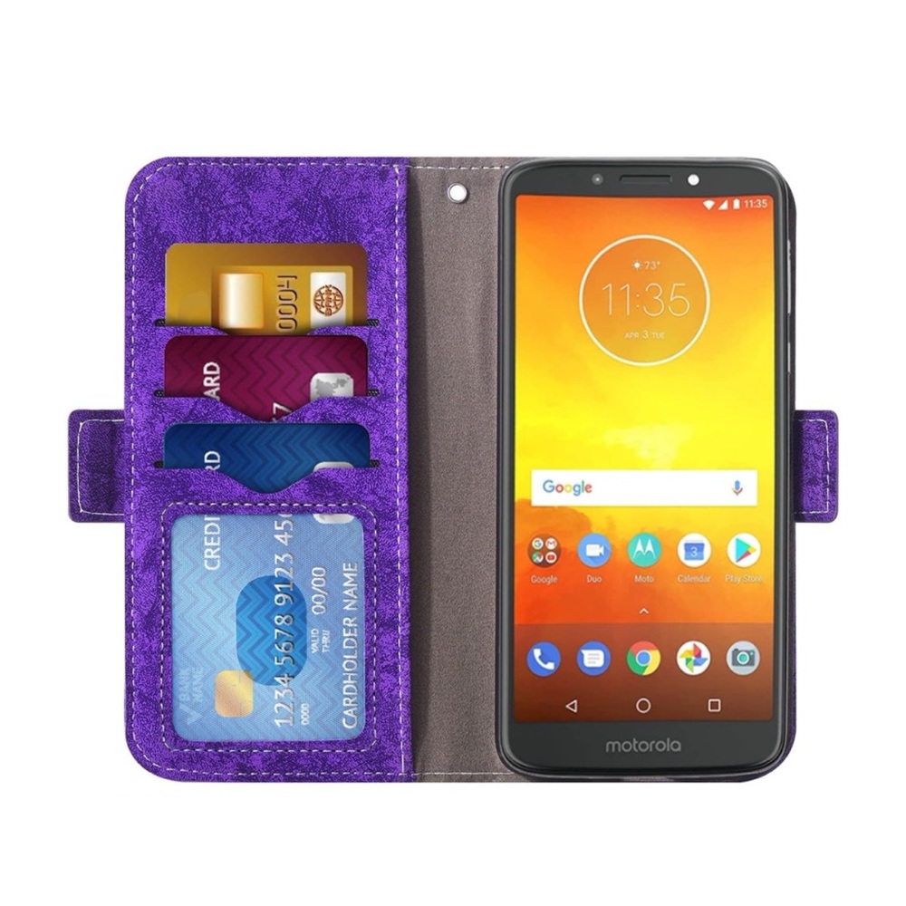Asuwish Wallet phone case compatible with Moto E5/G6 Play/MotoG6 Forge
